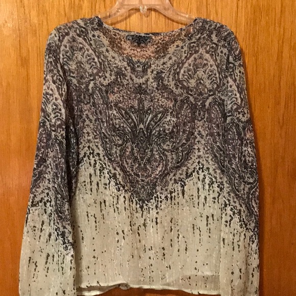 A.N.A. Long Sleeve Blouse   Size PL - Picture 4 of 7